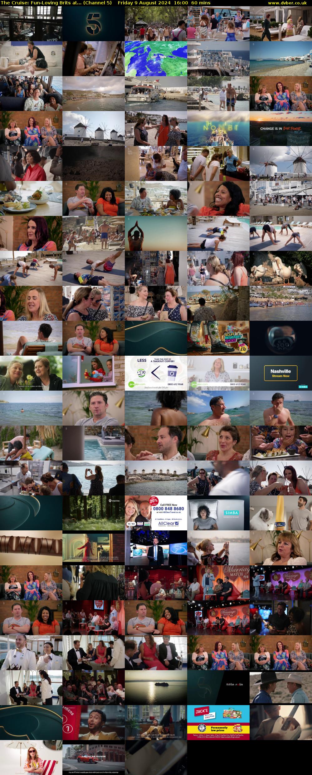 The Cruise: Fun-Loving Brits at... (Channel 5) Friday 9 August 2024 16:00 - 17:00
