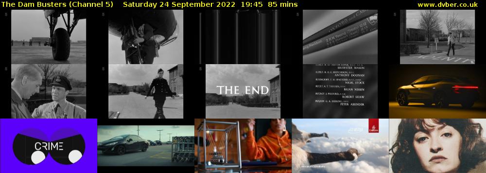 The Dam Busters (Channel 5) Saturday 24 September 2022 19:45 - 21:10
