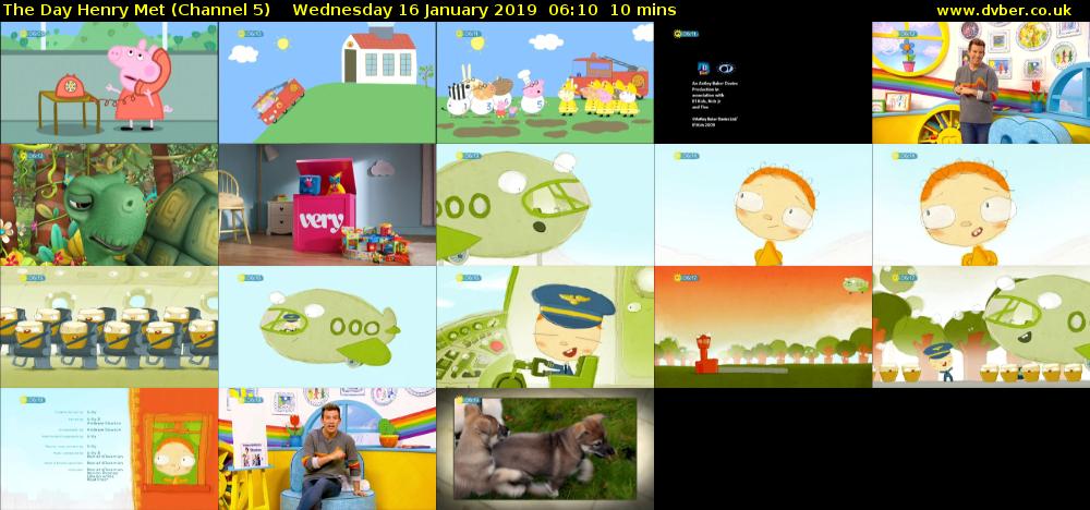 The Day Henry Met (Channel 5) Wednesday 16 January 2019 06:10 - 06:20