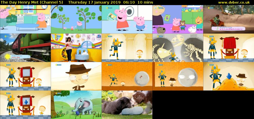 The Day Henry Met (Channel 5) Thursday 17 January 2019 06:10 - 06:20