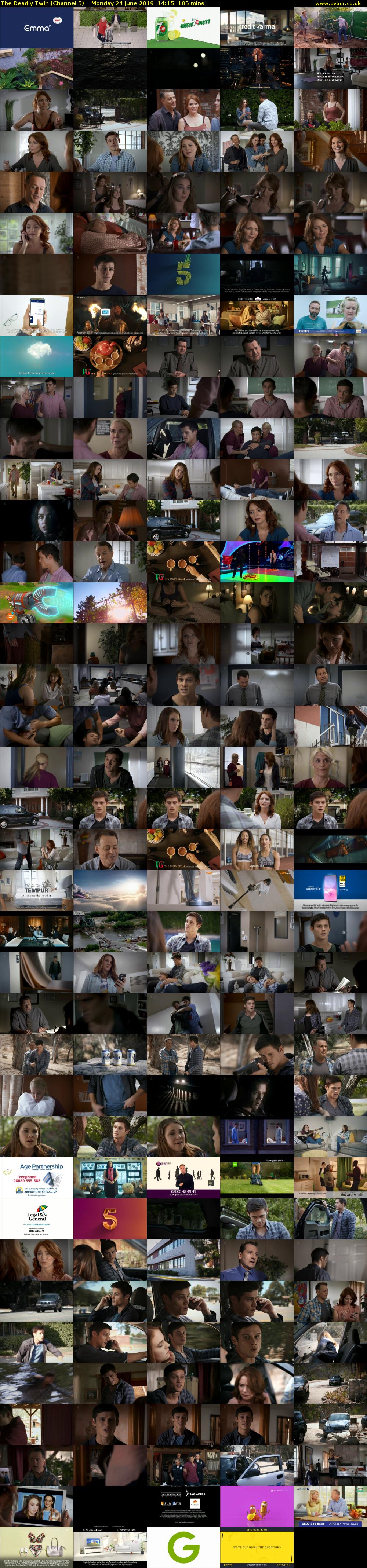 The Deadly Twin (Channel 5) Monday 24 June 2019 14:15 - 16:00