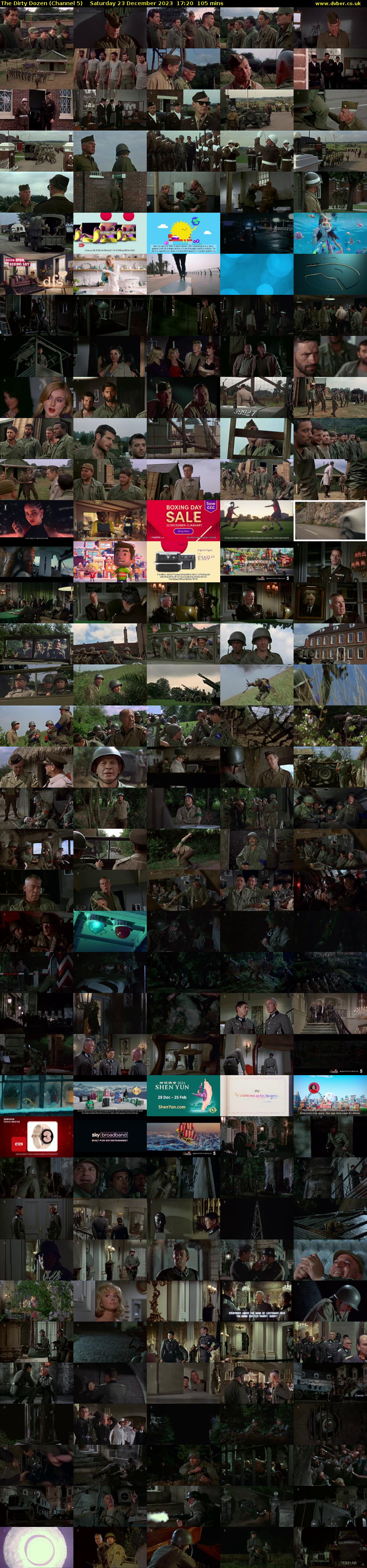 The Dirty Dozen (Channel 5) Saturday 23 December 2023 17:20 - 19:05