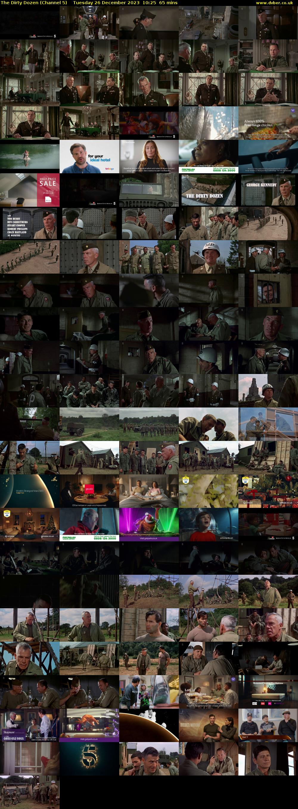 The Dirty Dozen (Channel 5) Tuesday 26 December 2023 10:25 - 11:30