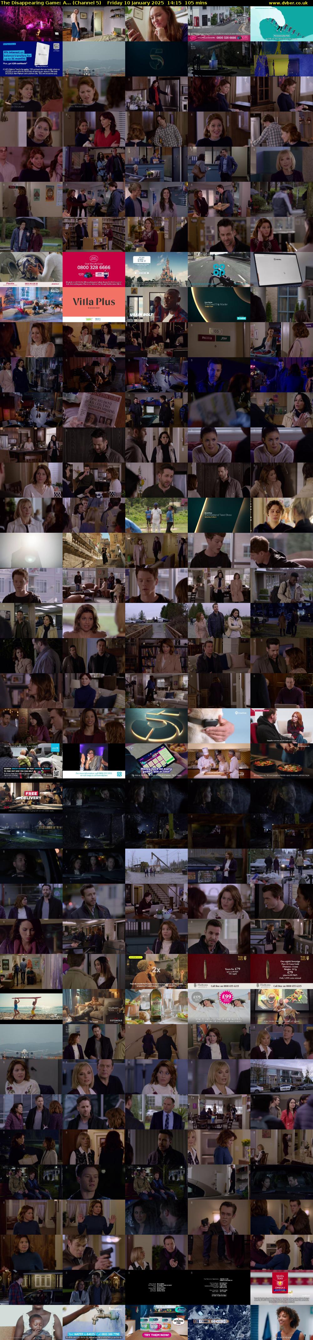 The Disappearing Game: A... (Channel 5) Friday 10 January 2025 14:15 - 16:00