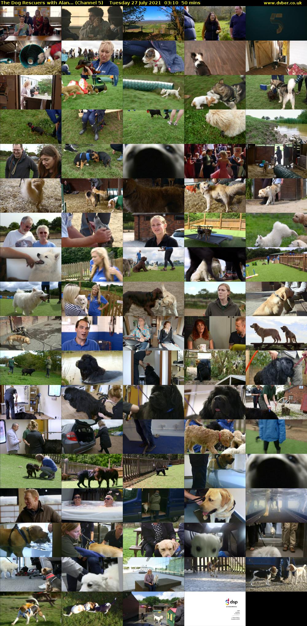 The Dog Rescuers With Alan... (Channel 5) Tuesday 27 July 2021 03:10 - 04:00
