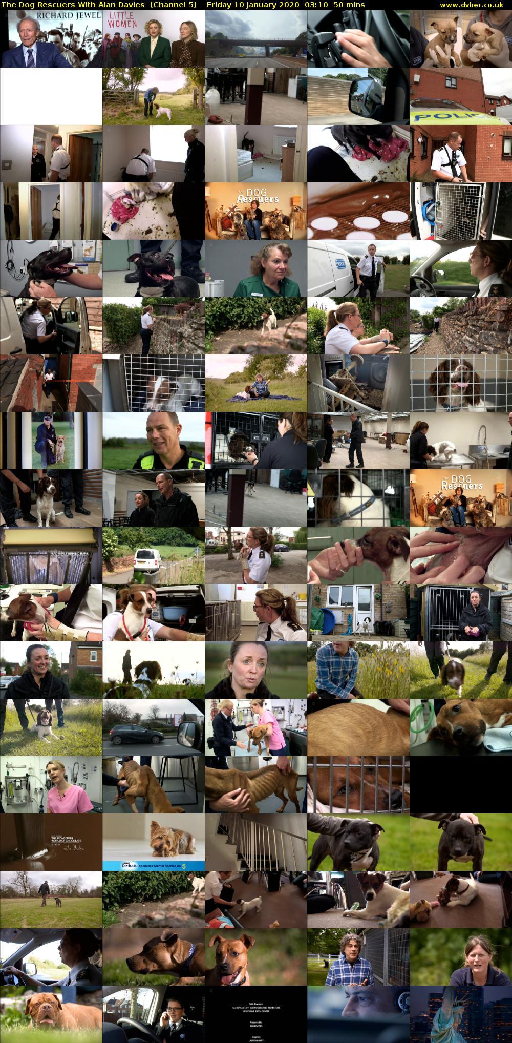 The Dog Rescuers With Alan Davies  (Channel 5) Friday 10 January 2020 03:10 - 04:00