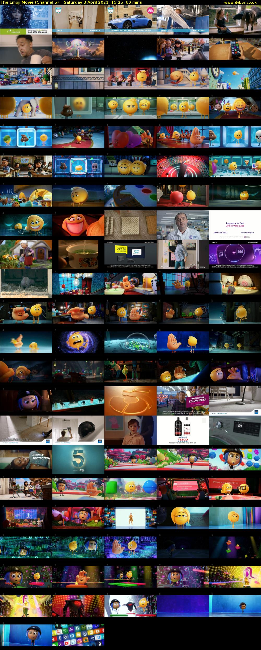 The Emoji Movie (Channel 5) Saturday 3 April 2021 15:25 - 16:25