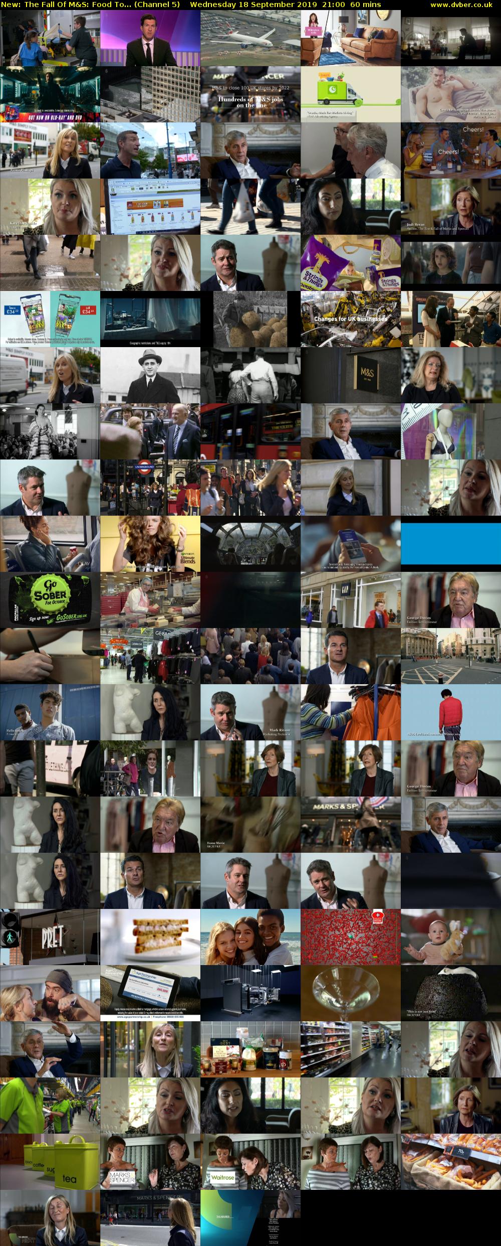 The Fall Of M&S: Food To... (Channel 5) Wednesday 18 September 2019 21:00 - 22:00