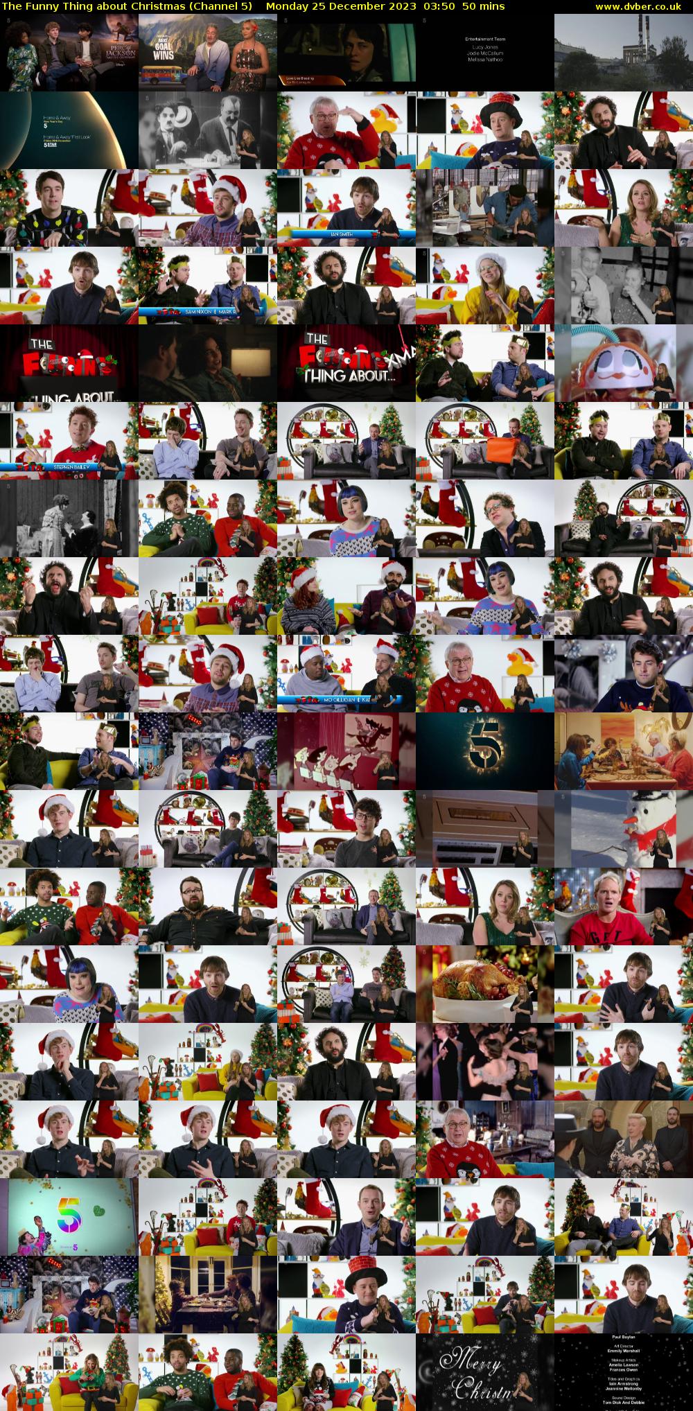 The Funny Thing About Christmas (Channel 5) Monday 25 December 2023 03:50 - 04:40