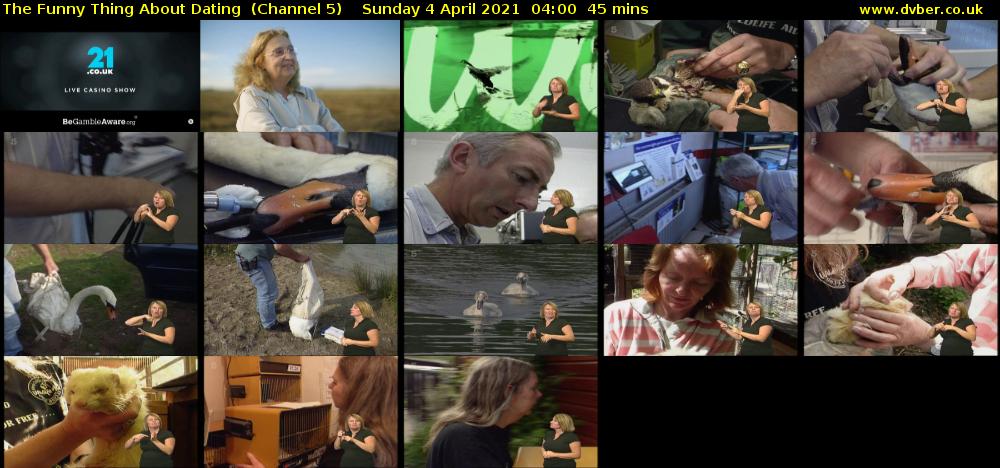 The Funny Thing About Dating  (Channel 5) Sunday 4 April 2021 04:00 - 04:45
