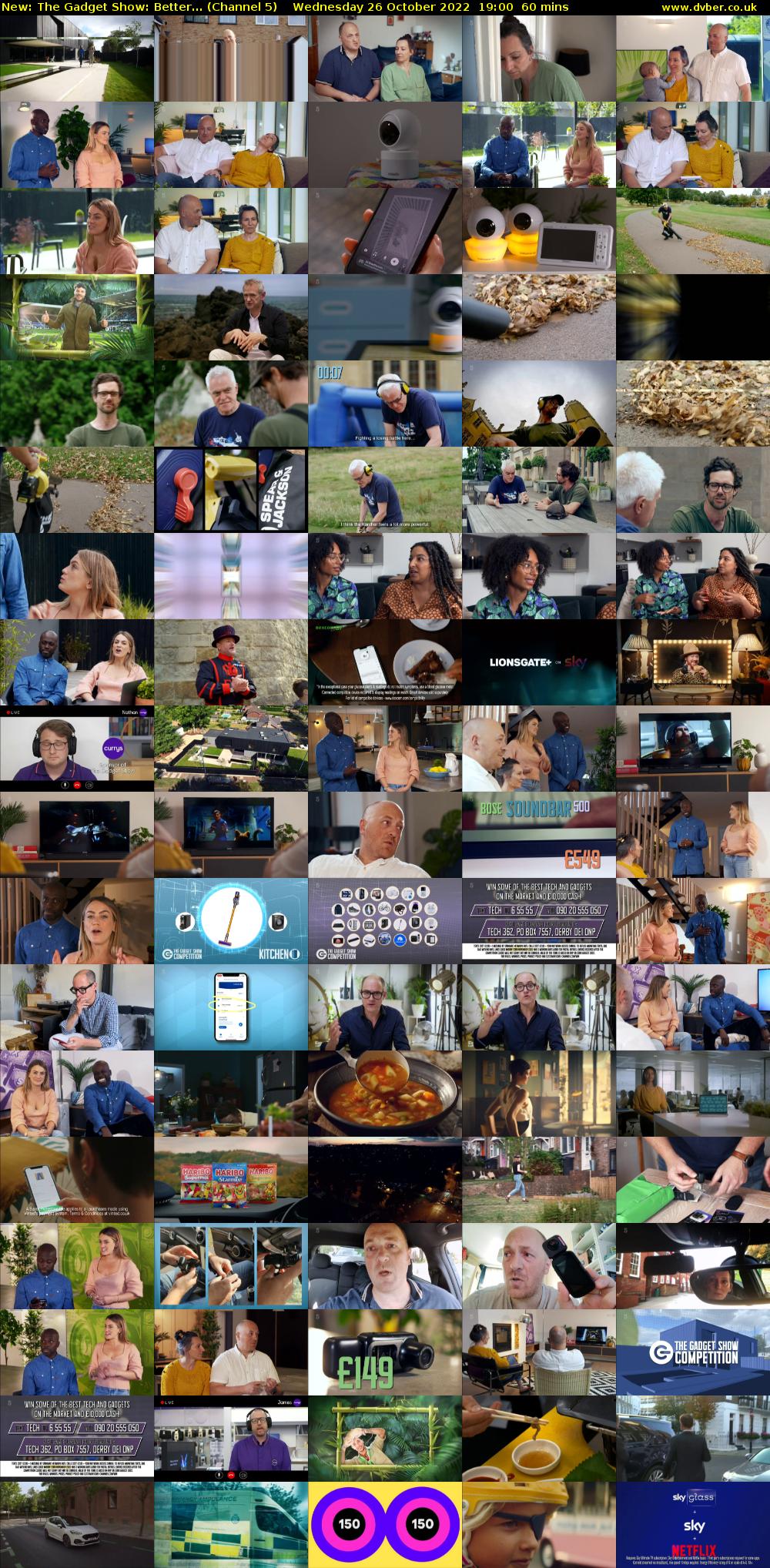 The Gadget Show: Better... (Channel 5) Wednesday 26 October 2022 19:00 - 20:00
