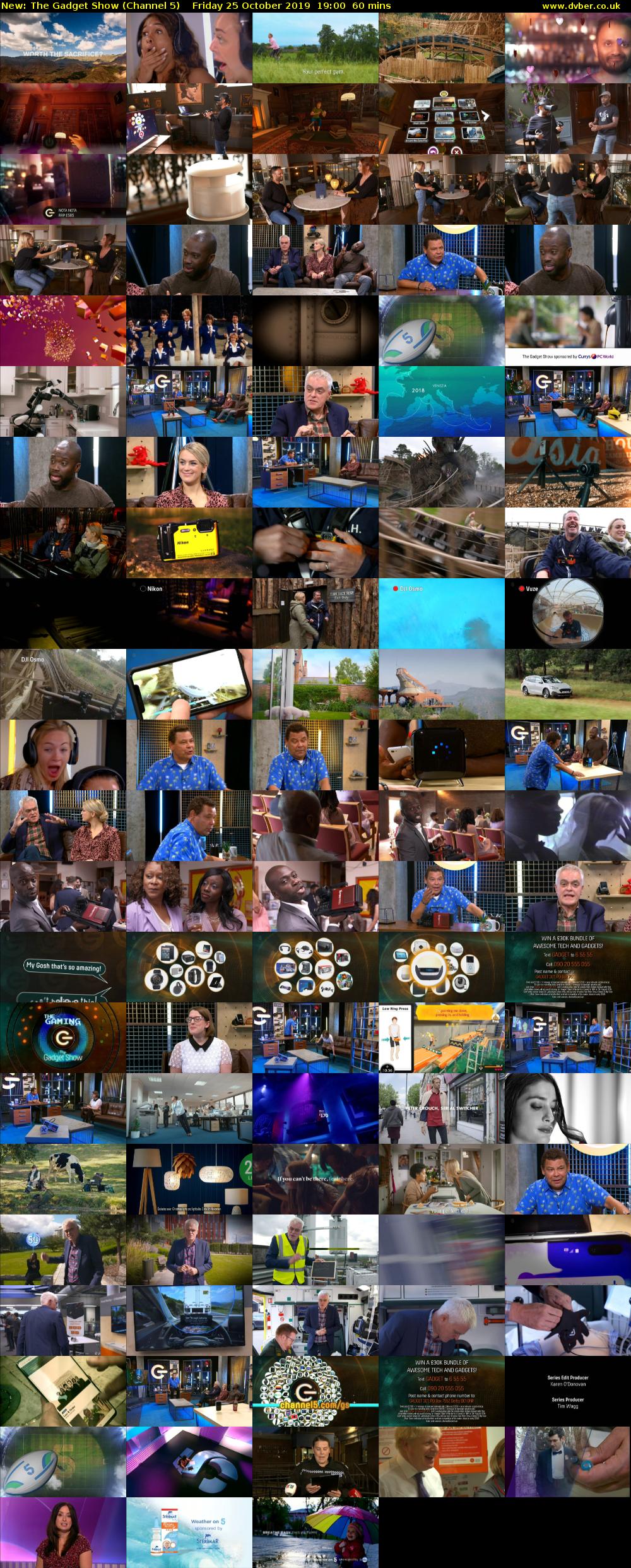 The Gadget Show (Channel 5) Friday 25 October 2019 19:00 - 20:00