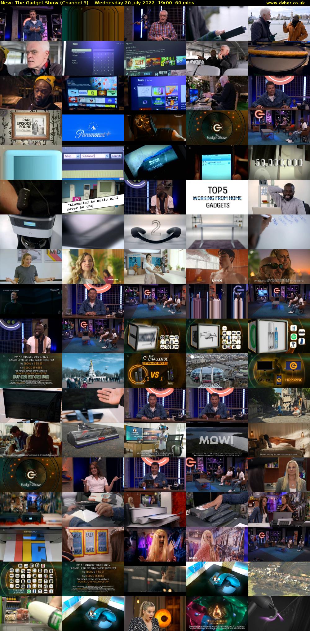 The Gadget Show (Channel 5) Wednesday 20 July 2022 19:00 - 20:00