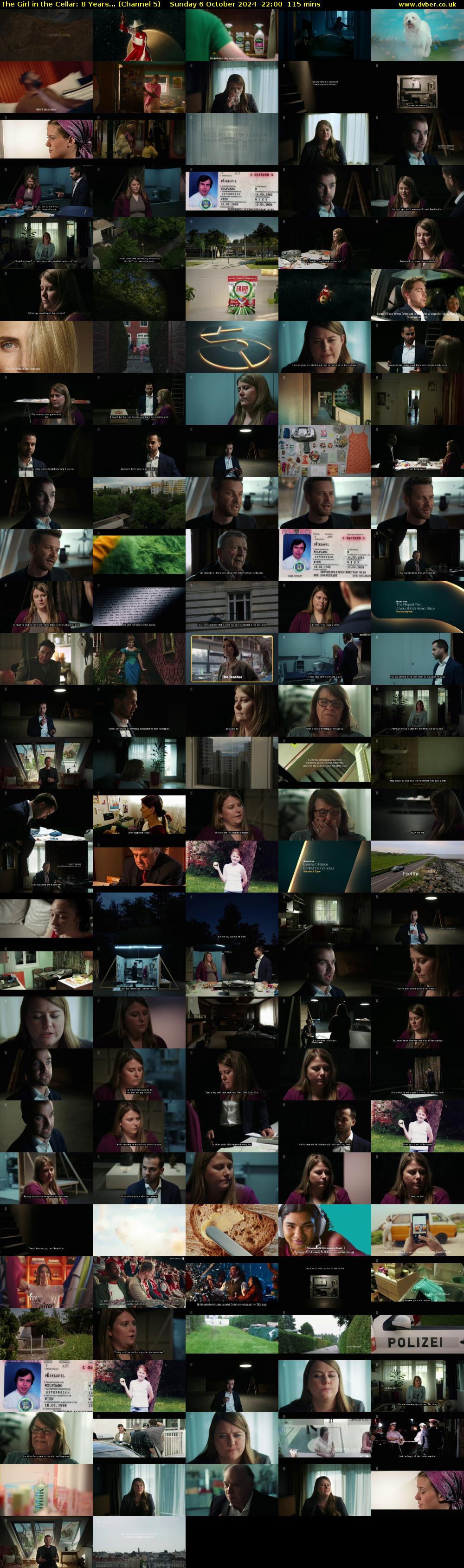 The Girl in the Cellar: 8 Years... (Channel 5) Sunday 6 October 2024 22:00 - 23:55