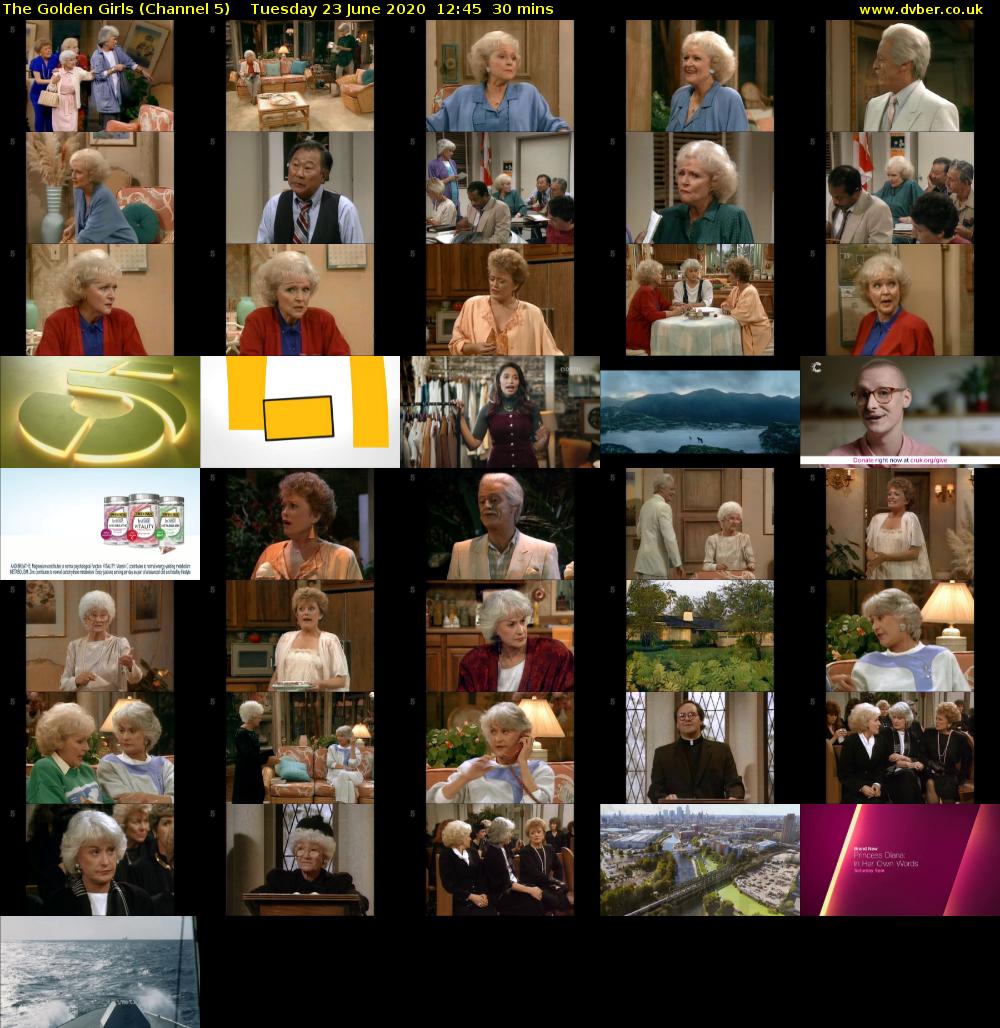 The Golden Girls (Channel 5) Tuesday 23 June 2020 12:45 - 13:15