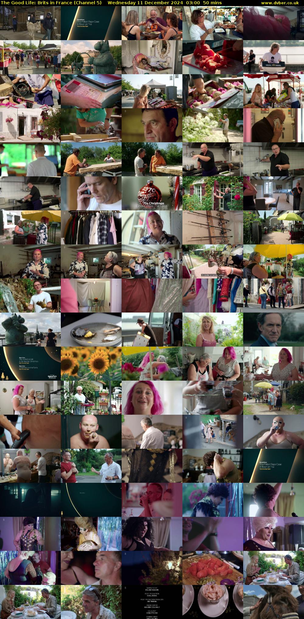 The Good Life: Brits in France (Channel 5) Wednesday 11 December 2024 03:00 - 03:50