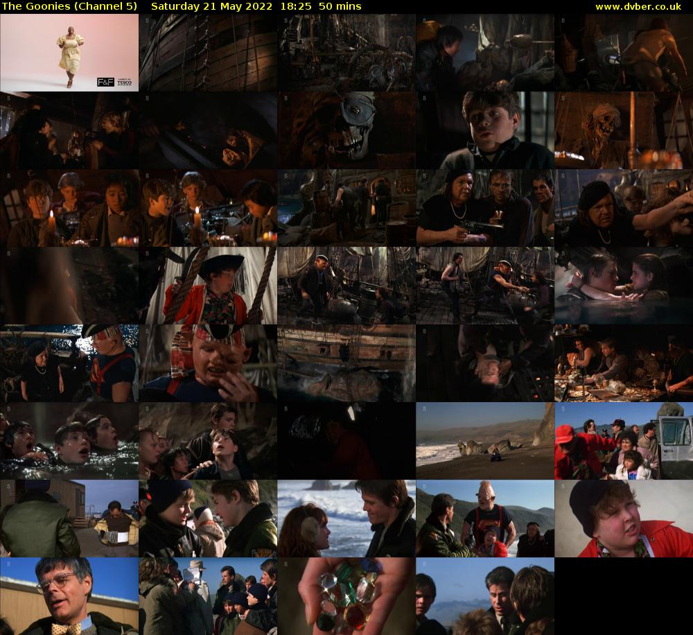 The Goonies (Channel 5) Saturday 21 May 2022 18:25 - 19:15