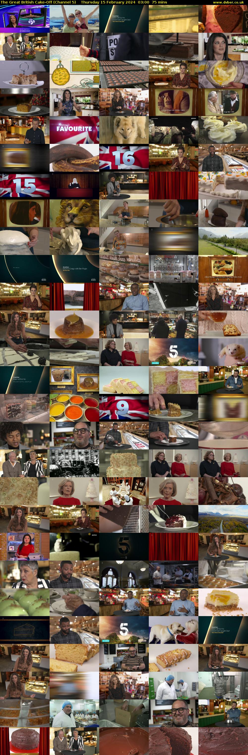 The Great British Cake-Off (Channel 5) Thursday 15 February 2024 03:00 - 04:15
