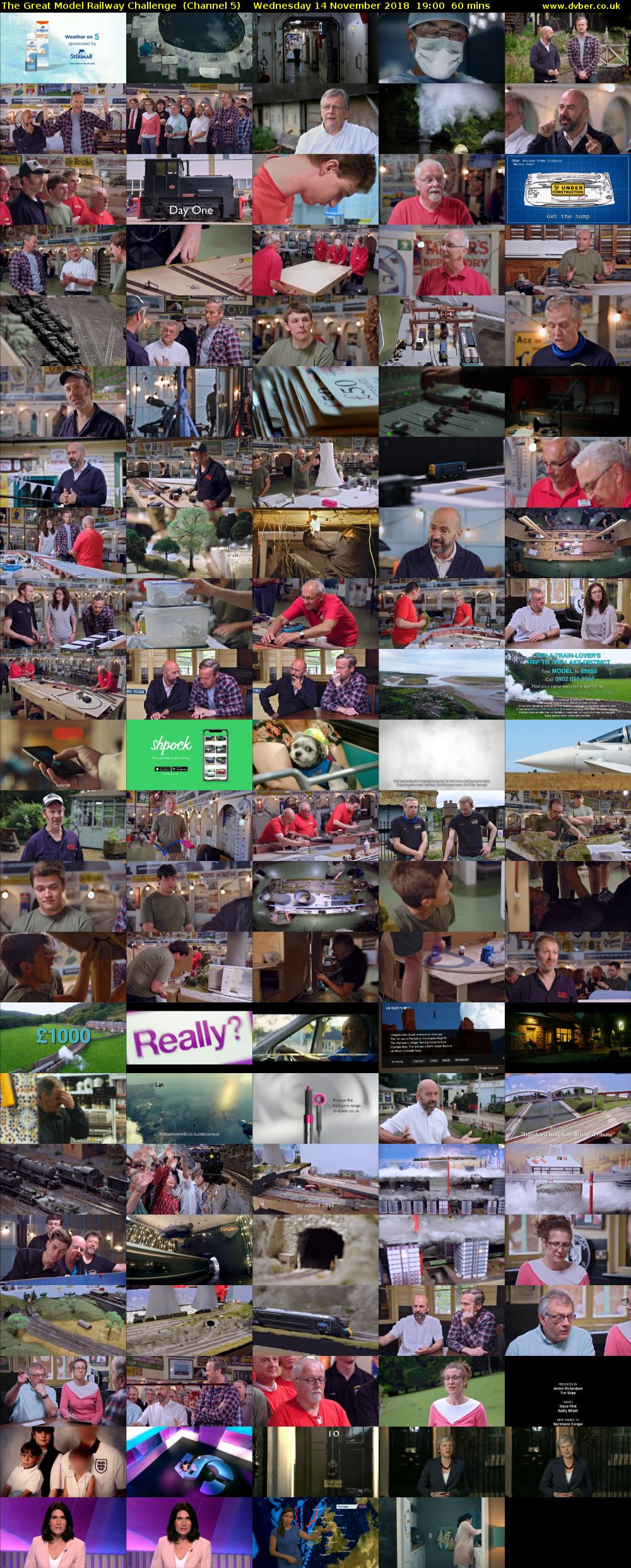 The Great Model Railway Challenge  (Channel 5) Wednesday 14 November 2018 19:00 - 20:00