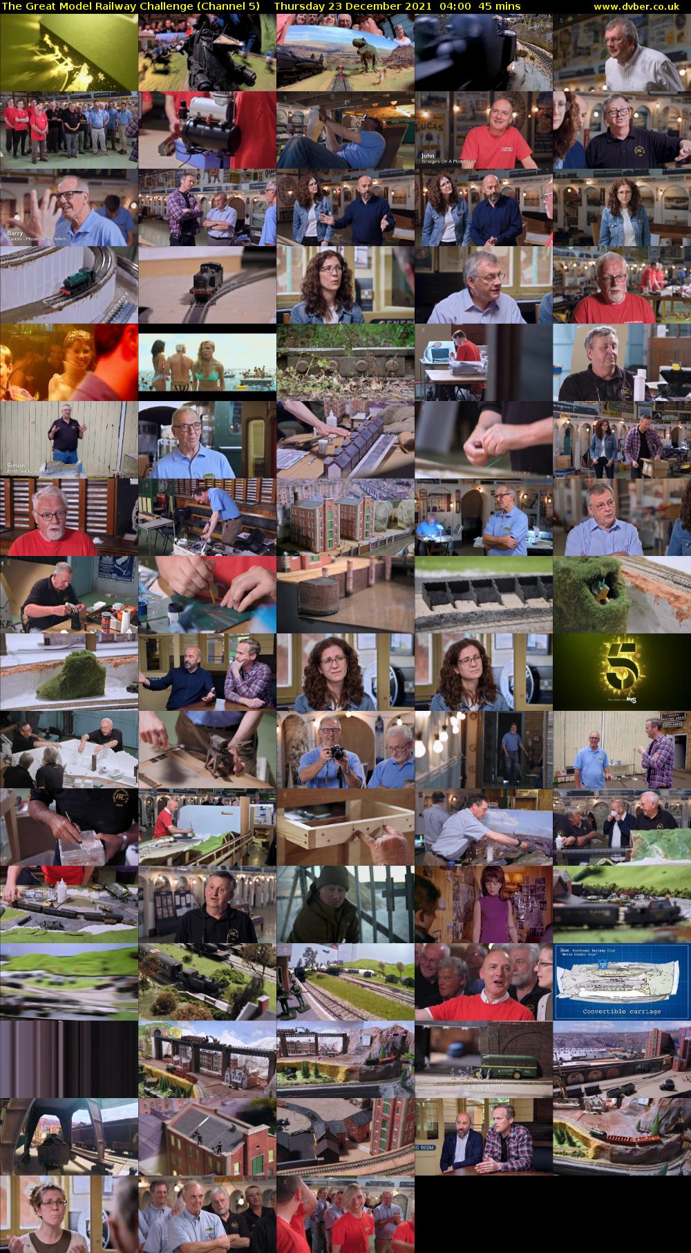 The Great Model Railway Challenge (Channel 5) Thursday 23 December 2021 04:00 - 04:45