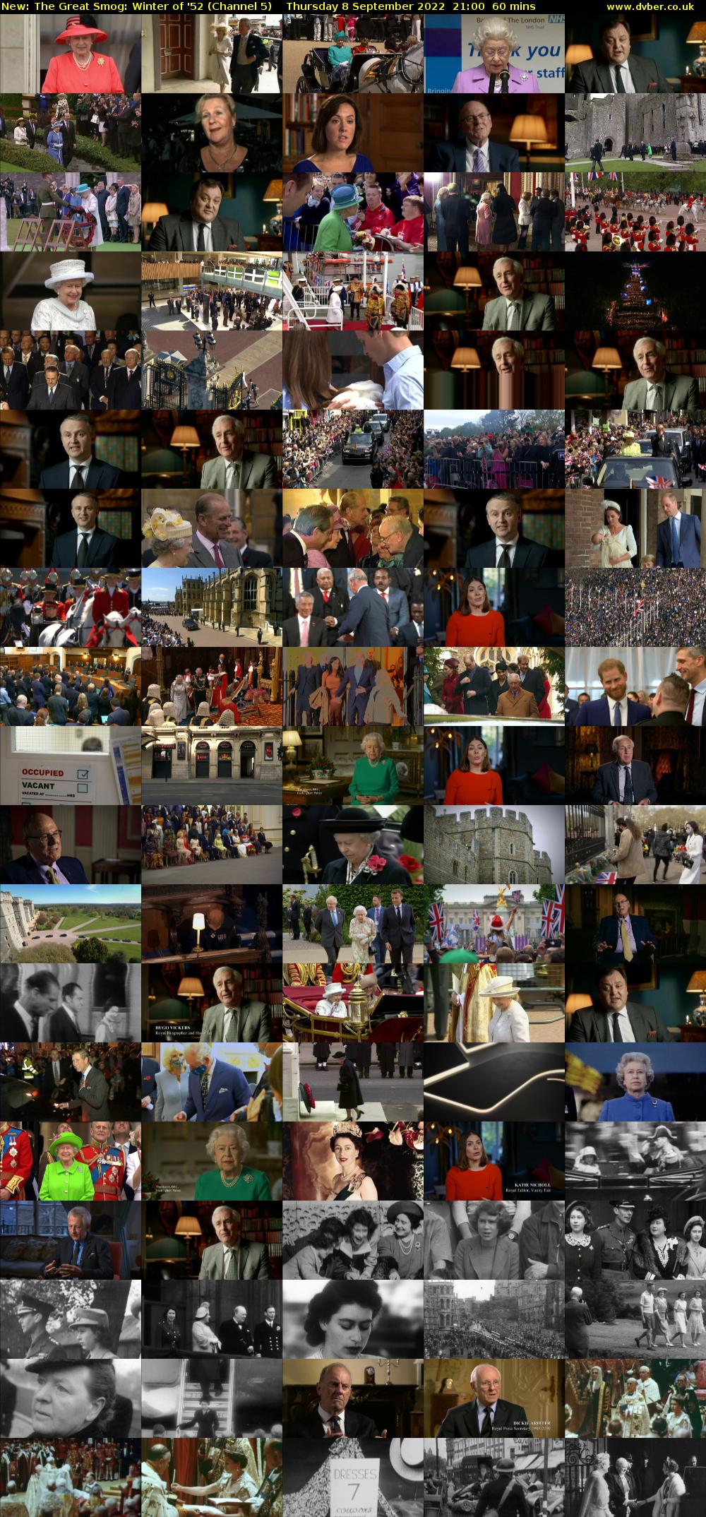 The Great Smog: Winter of '52 (Channel 5) Thursday 8 September 2022 21:00 - 22:00