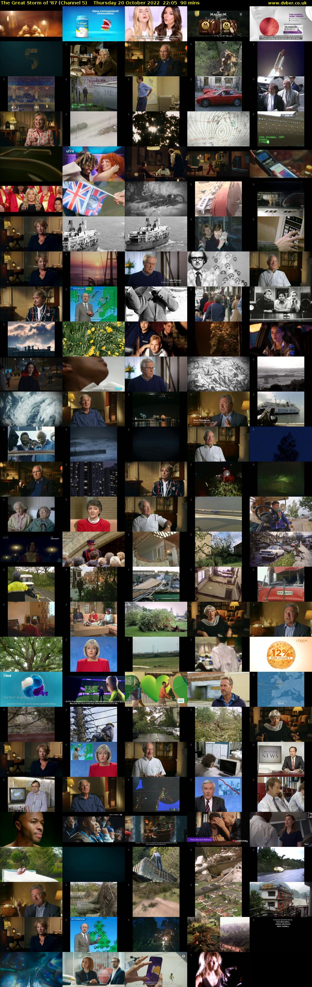 The Great Storm of '87 (Channel 5) Thursday 20 October 2022 22:05 - 23:35