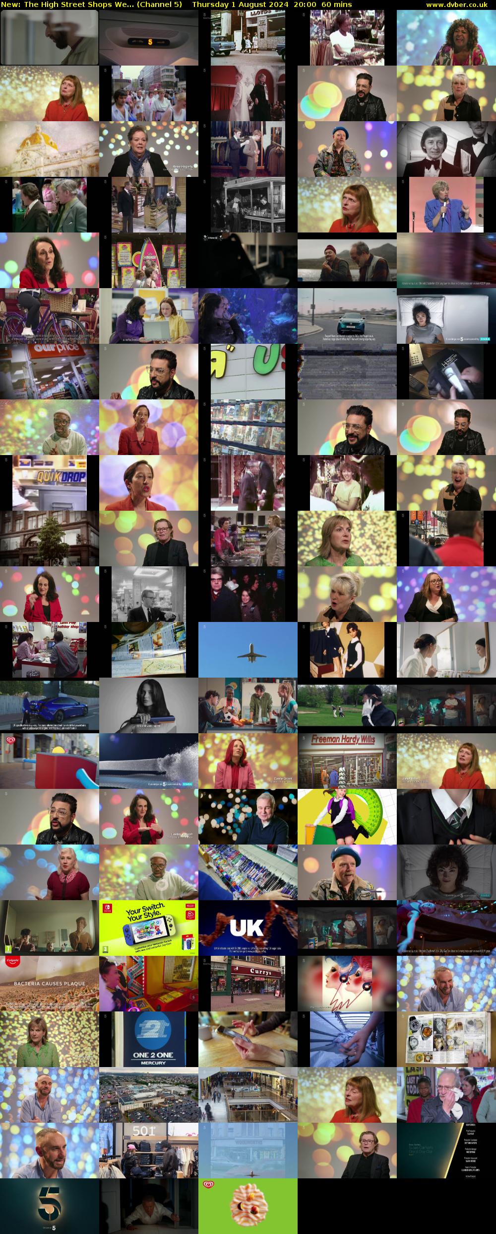 The High Street Shops We... (Channel 5) Thursday 1 August 2024 20:00 - 21:00