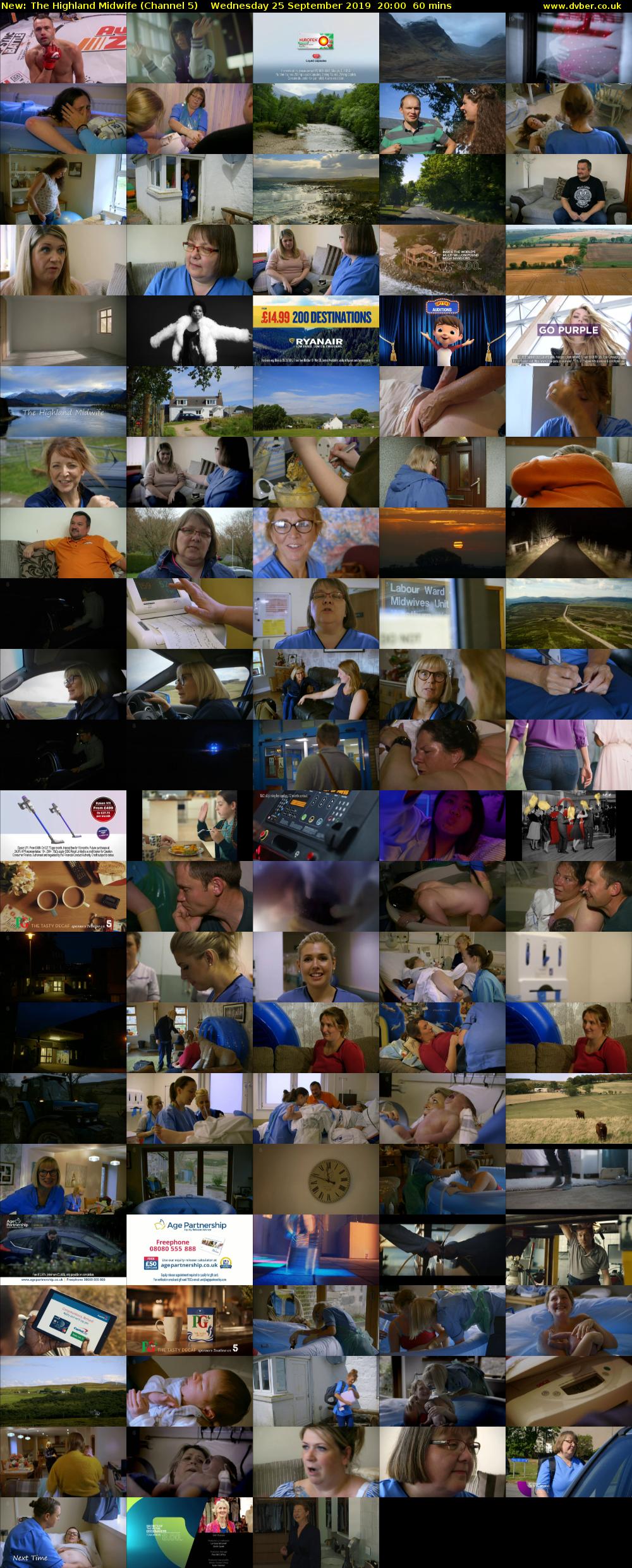 The Highland Midwife (Channel 5) Wednesday 25 September 2019 20:00 - 21:00