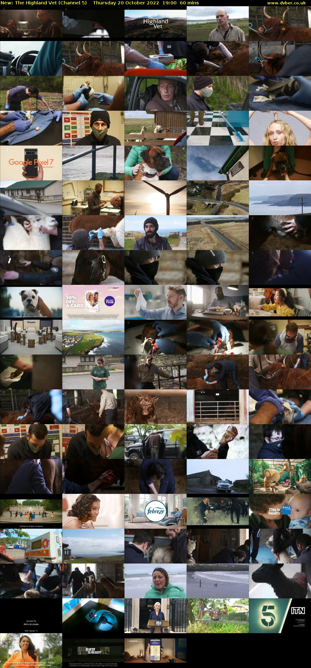 The Highland Vet (Channel 5) Thursday 20 October 2022 19:00 - 20:00