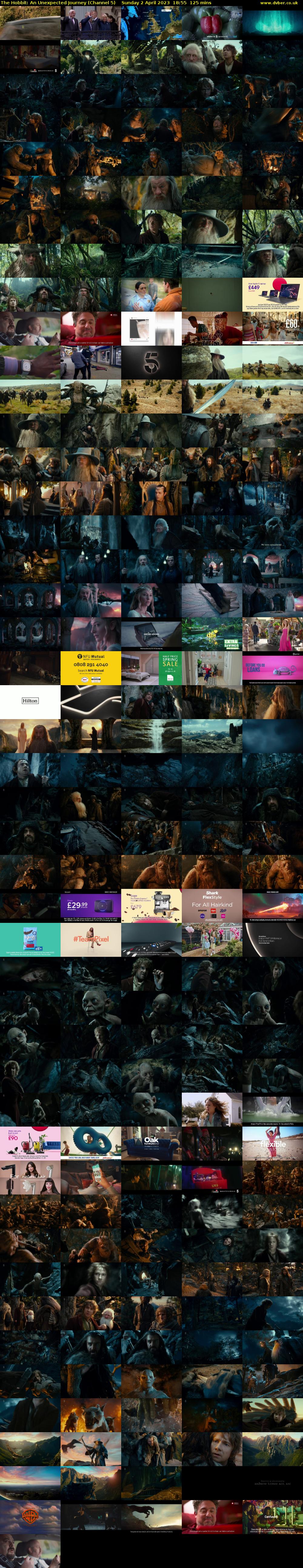 The Hobbit: An Unexpected Journey (Channel 5) Sunday 2 April 2023 18:55 - 21:00