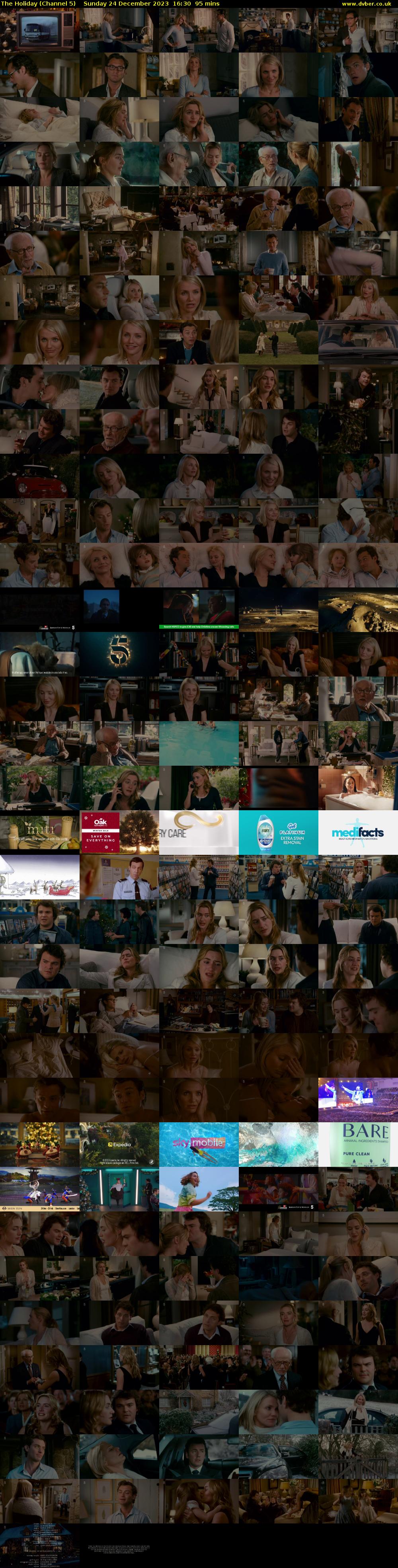 The Holiday (Channel 5) Sunday 24 December 2023 16:30 - 18:05
