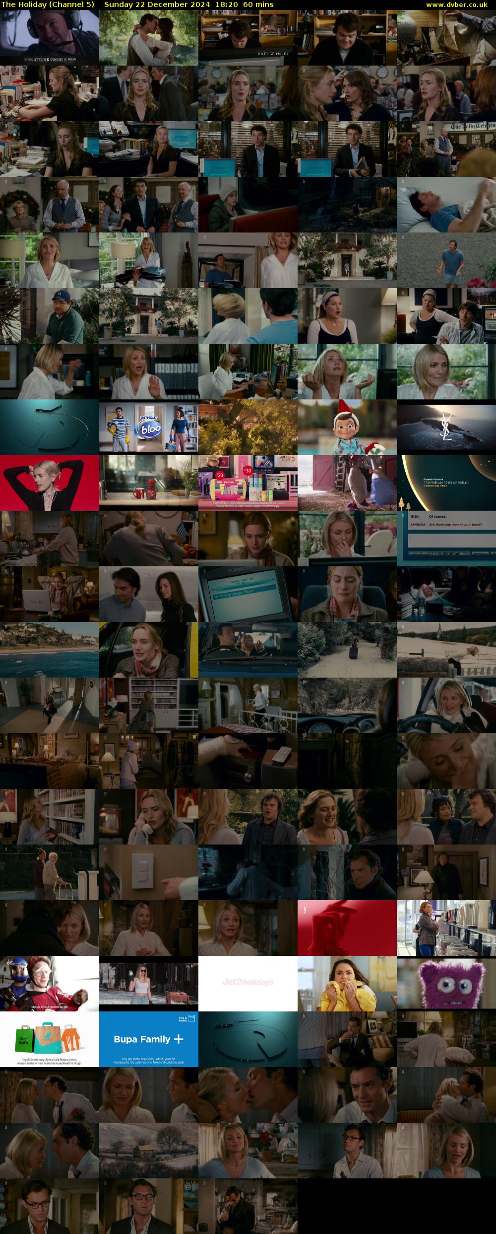 The Holiday (Channel 5) Sunday 22 December 2024 18:20 - 19:20