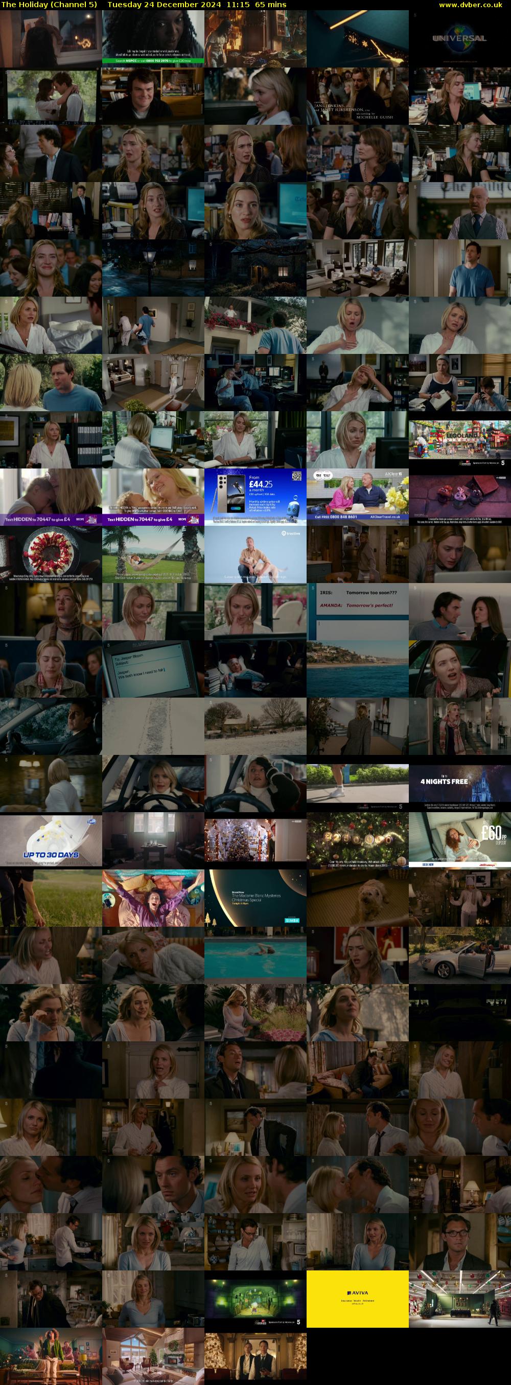 The Holiday (Channel 5) Tuesday 24 December 2024 11:15 - 12:20