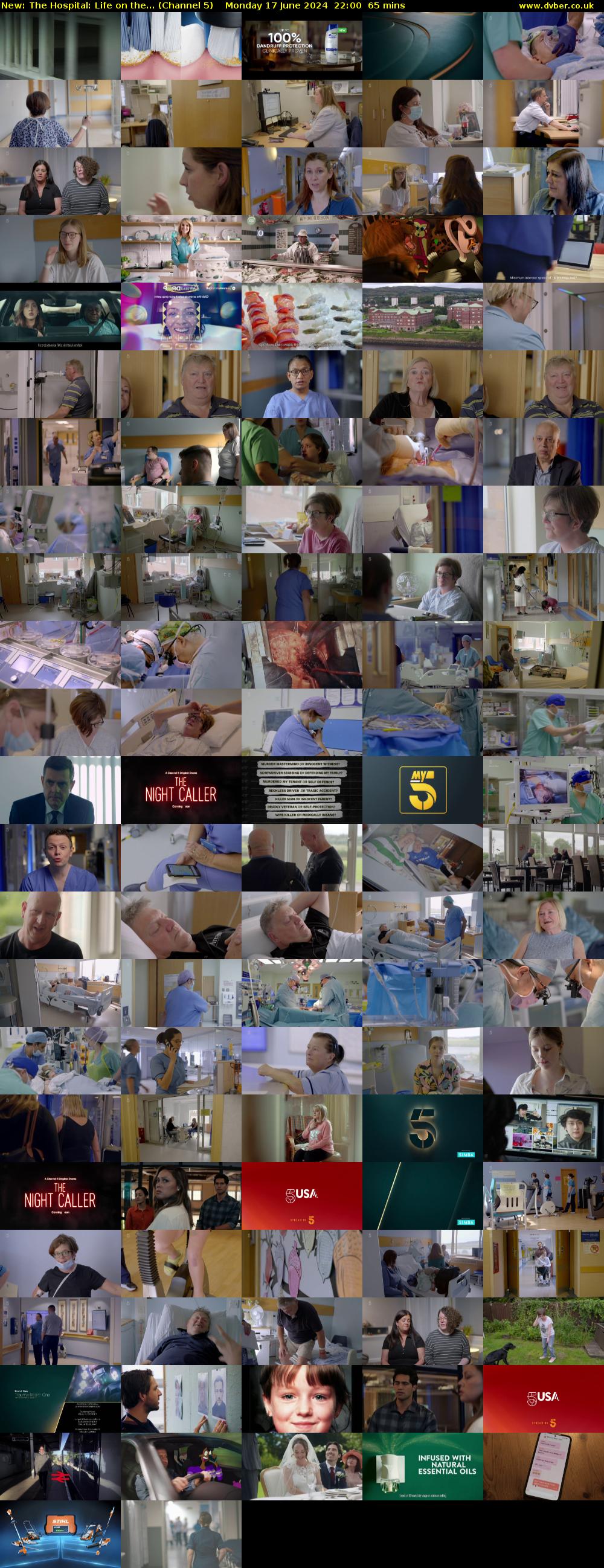 The Hospital: Life on the... (Channel 5) Monday 17 June 2024 22:00 - 23:05