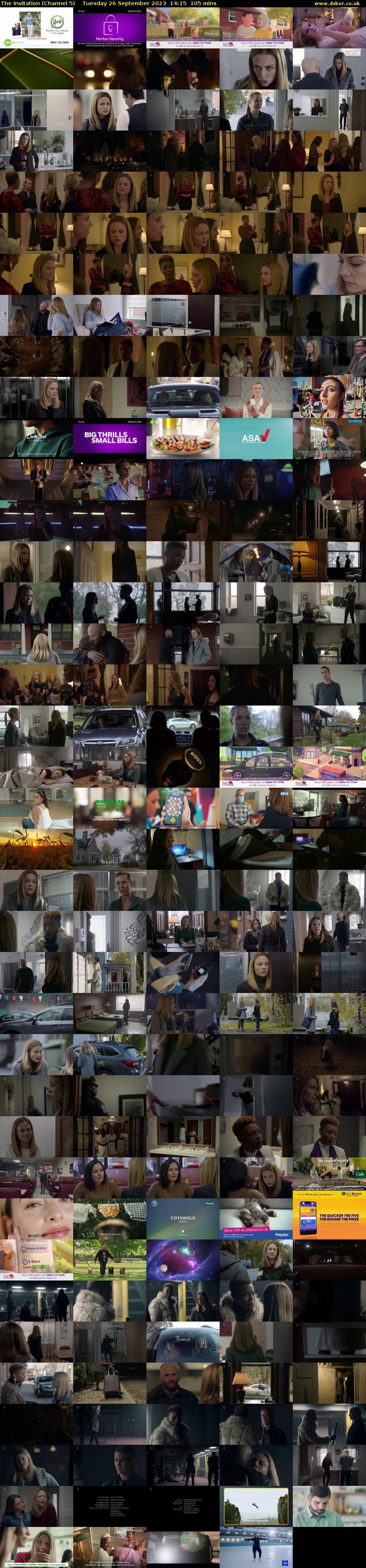 The Invitation (Channel 5) Tuesday 26 September 2023 14:15 - 16:00