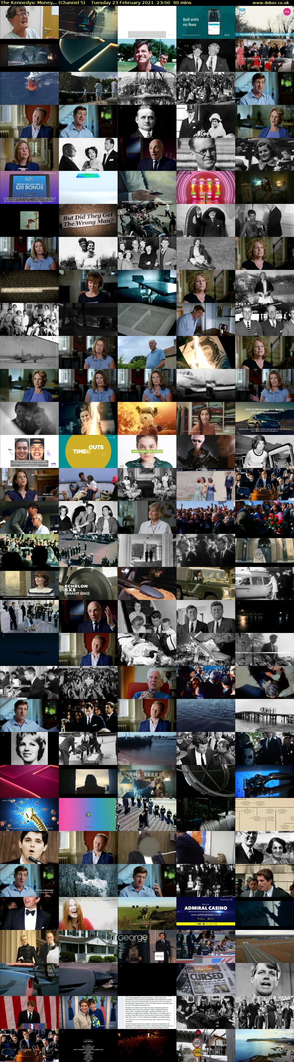 The Kennedys: Money,.. (Channel 5) Tuesday 23 February 2021 23:00 - 00:30
