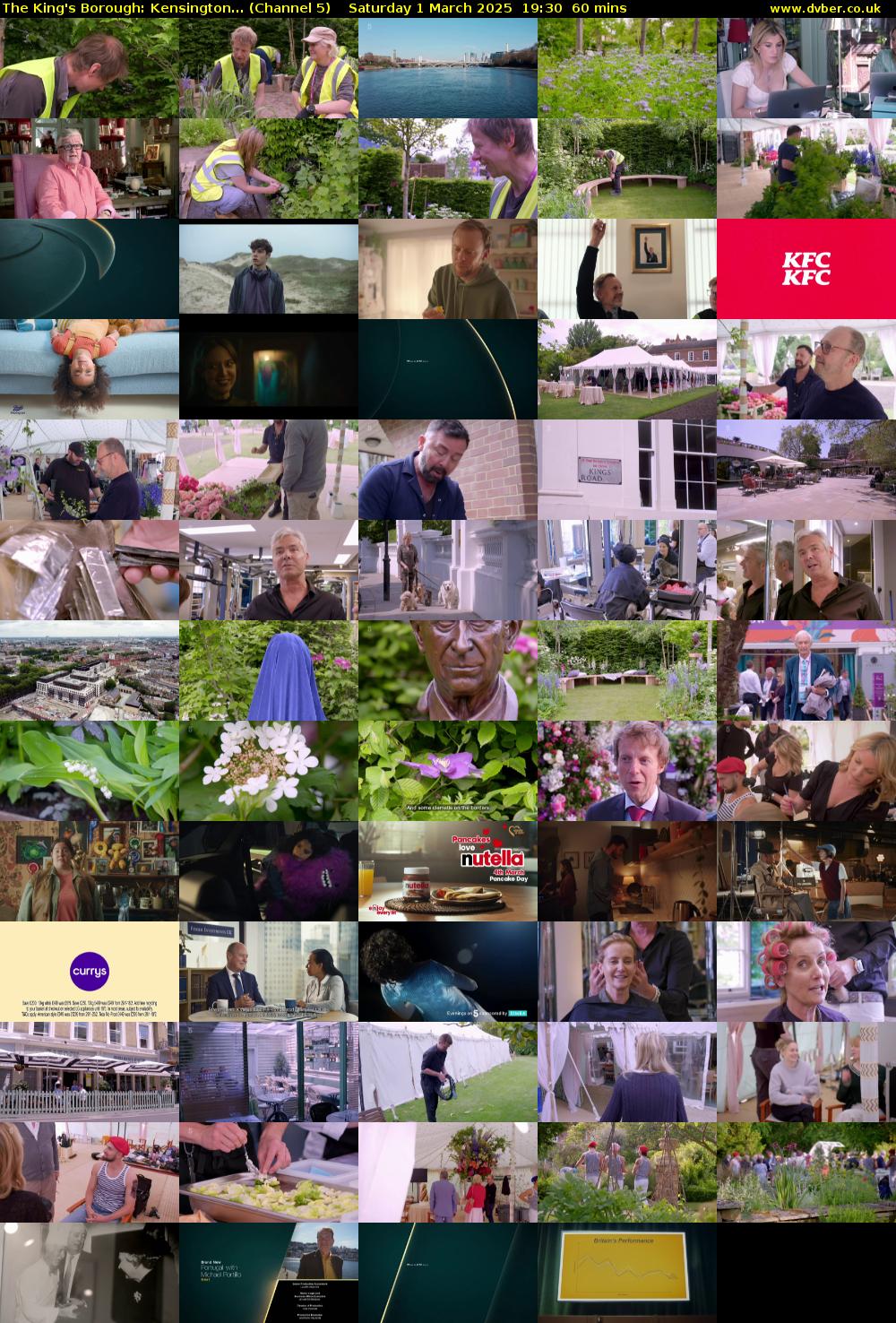 The King's Borough: Kensington... (Channel 5) Saturday 1 March 2025 19:30 - 20:30
