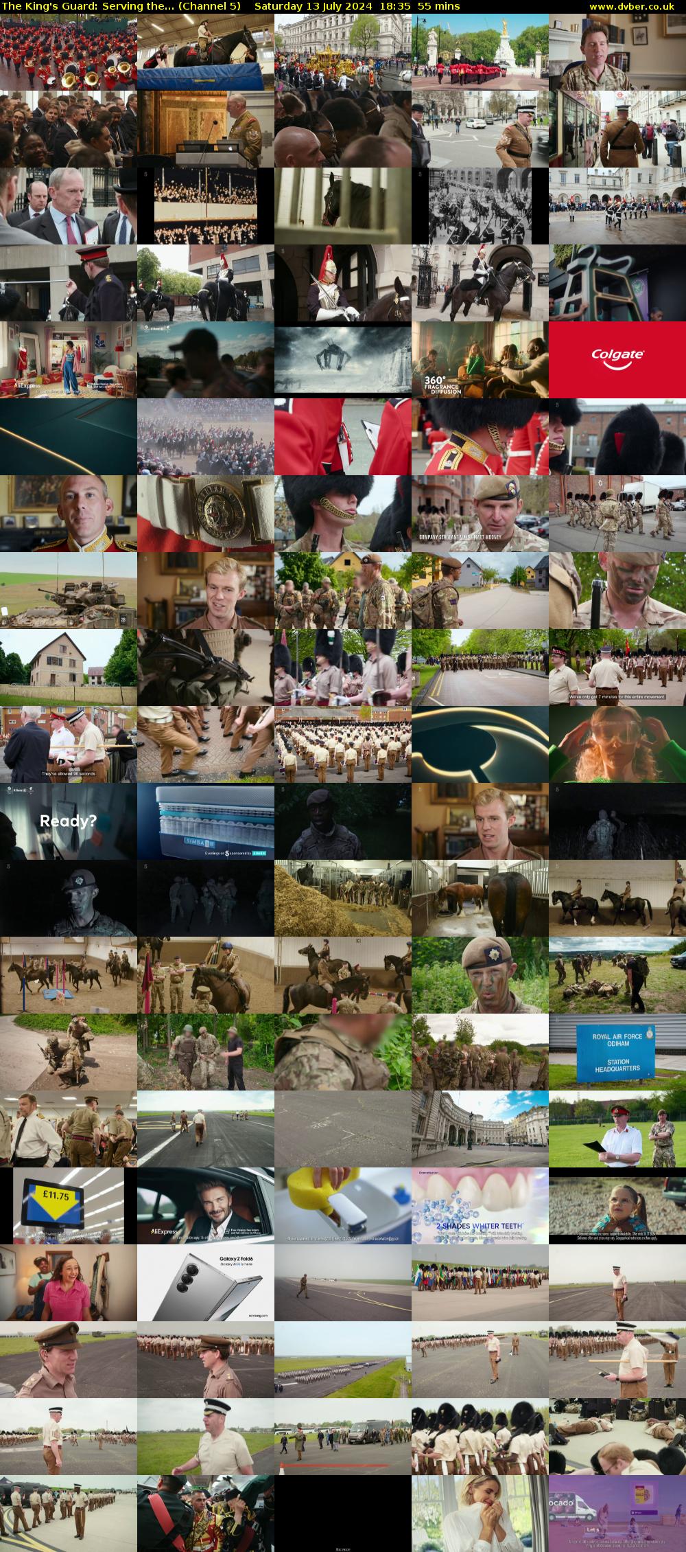 The King's Guard: Serving the... (Channel 5) Saturday 13 July 2024 18:35 - 19:30