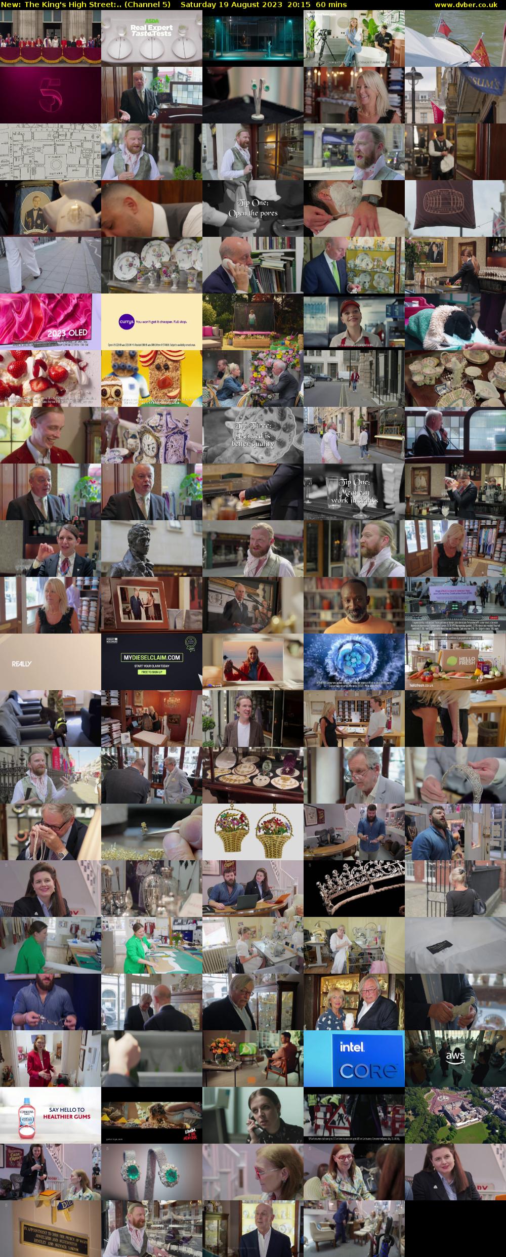 The King's High Street:.. (Channel 5) Saturday 19 August 2023 20:15 - 21:15