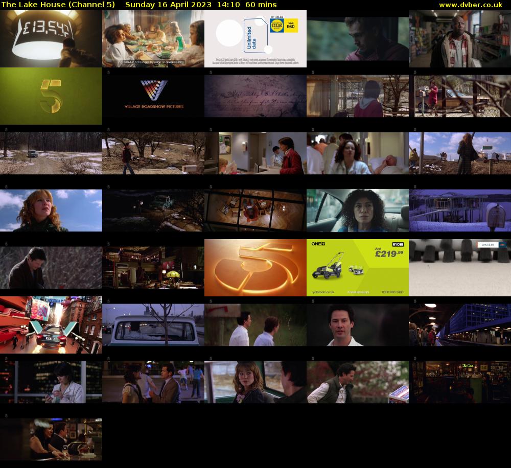 The Lake House (Channel 5) Sunday 16 April 2023 14:10 - 15:10