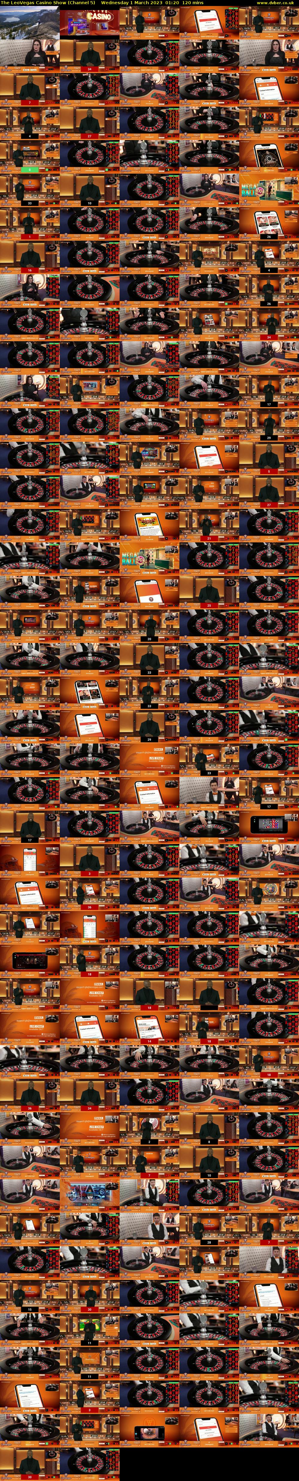 The LeoVegas Casino Show (Channel 5) Wednesday 1 March 2023 01:20 - 03:20