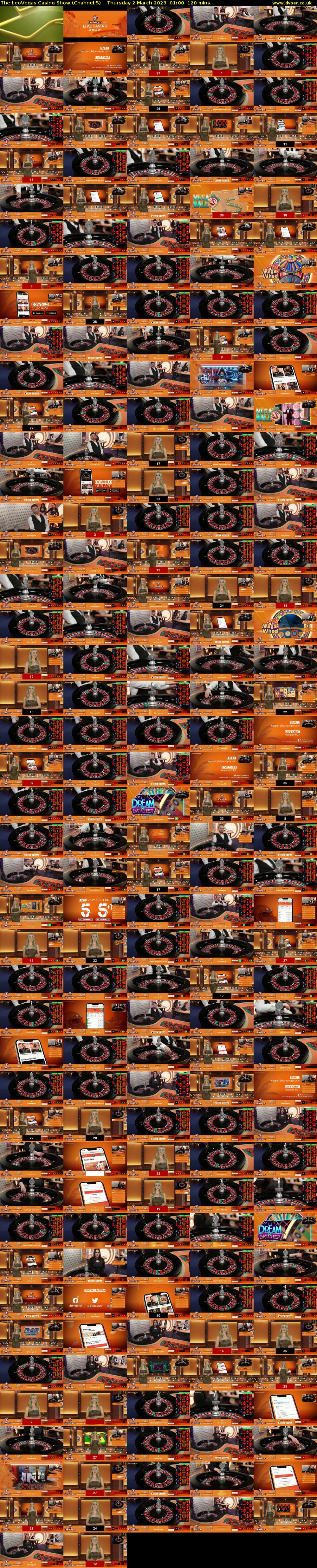 The LeoVegas Casino Show (Channel 5) Thursday 2 March 2023 01:00 - 03:00