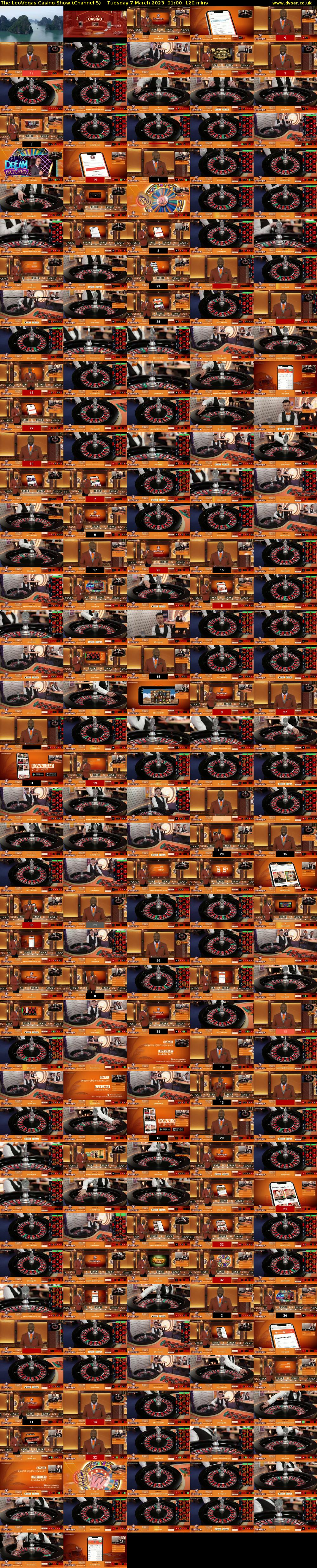 The LeoVegas Casino Show (Channel 5) Tuesday 7 March 2023 01:00 - 03:00