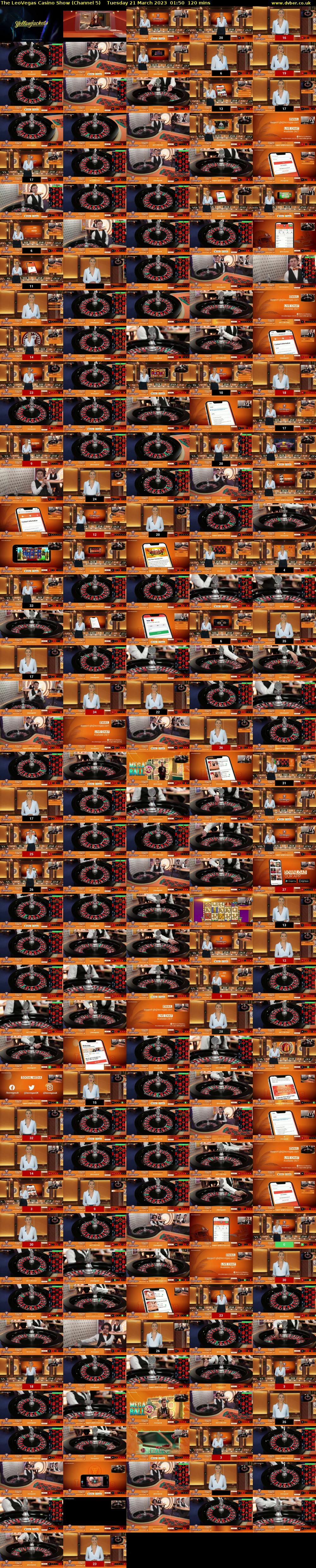 The LeoVegas Casino Show (Channel 5) Tuesday 21 March 2023 01:50 - 03:50