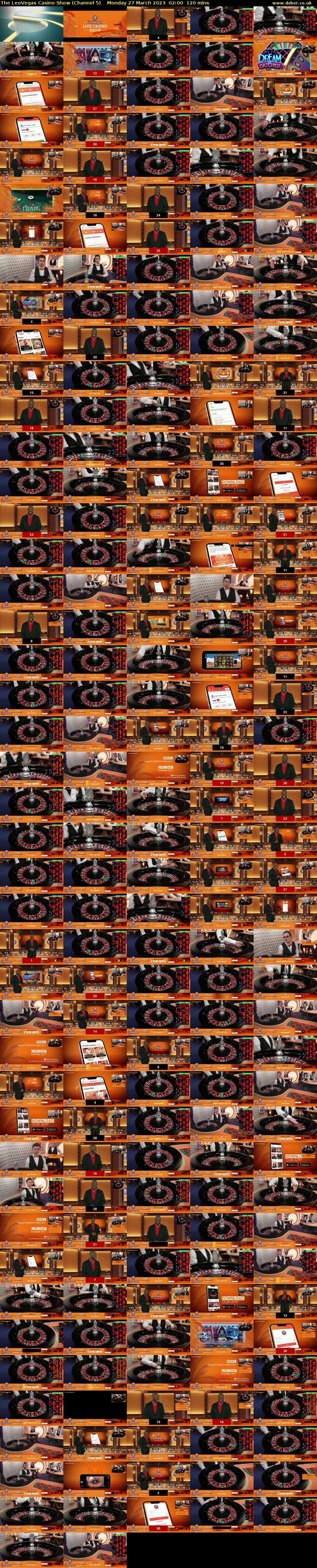 The LeoVegas Casino Show (Channel 5) Monday 27 March 2023 02:00 - 04:00