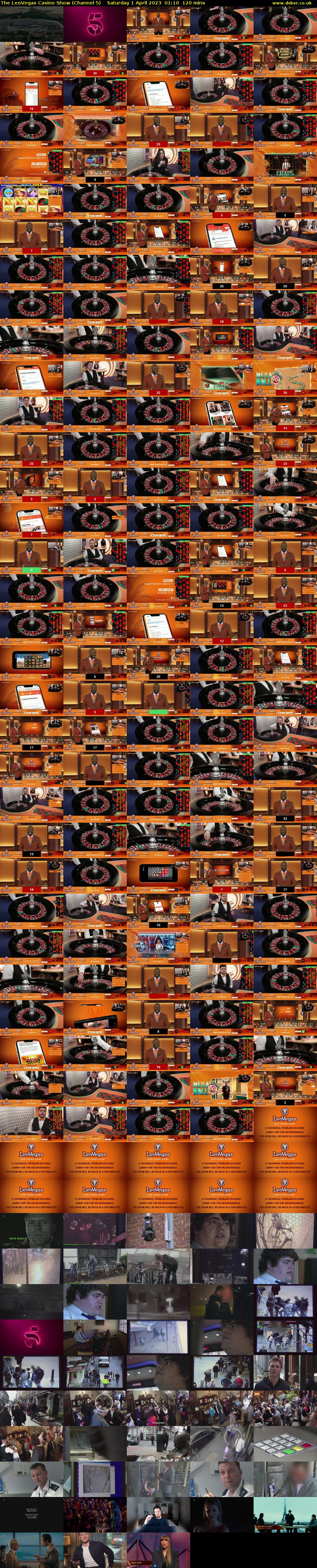 The LeoVegas Casino Show (Channel 5) Saturday 1 April 2023 01:10 - 03:10
