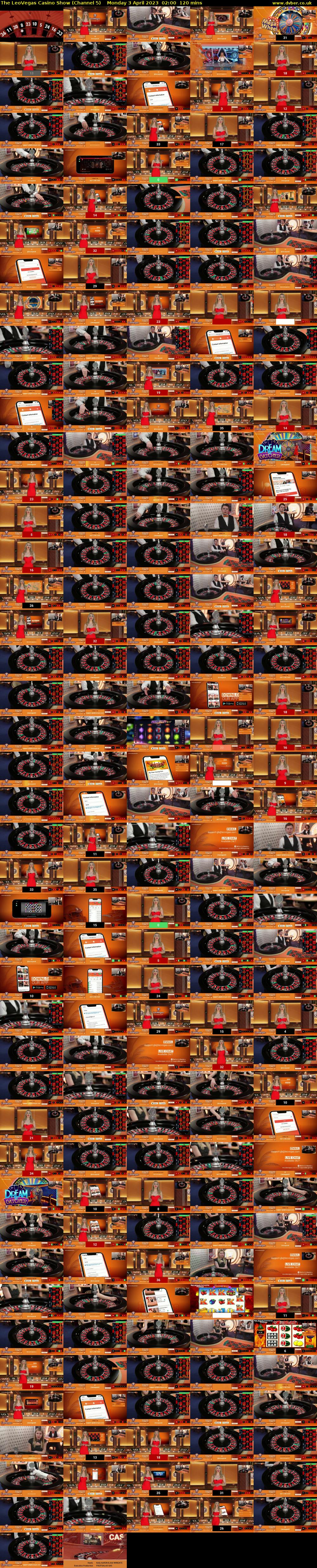 The LeoVegas Casino Show (Channel 5) Monday 3 April 2023 02:00 - 04:00