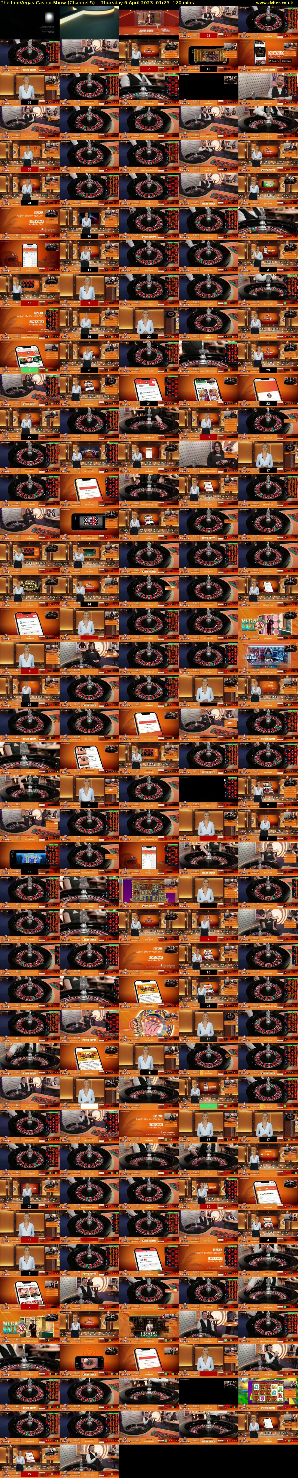 The LeoVegas Casino Show (Channel 5) Thursday 6 April 2023 01:25 - 03:25