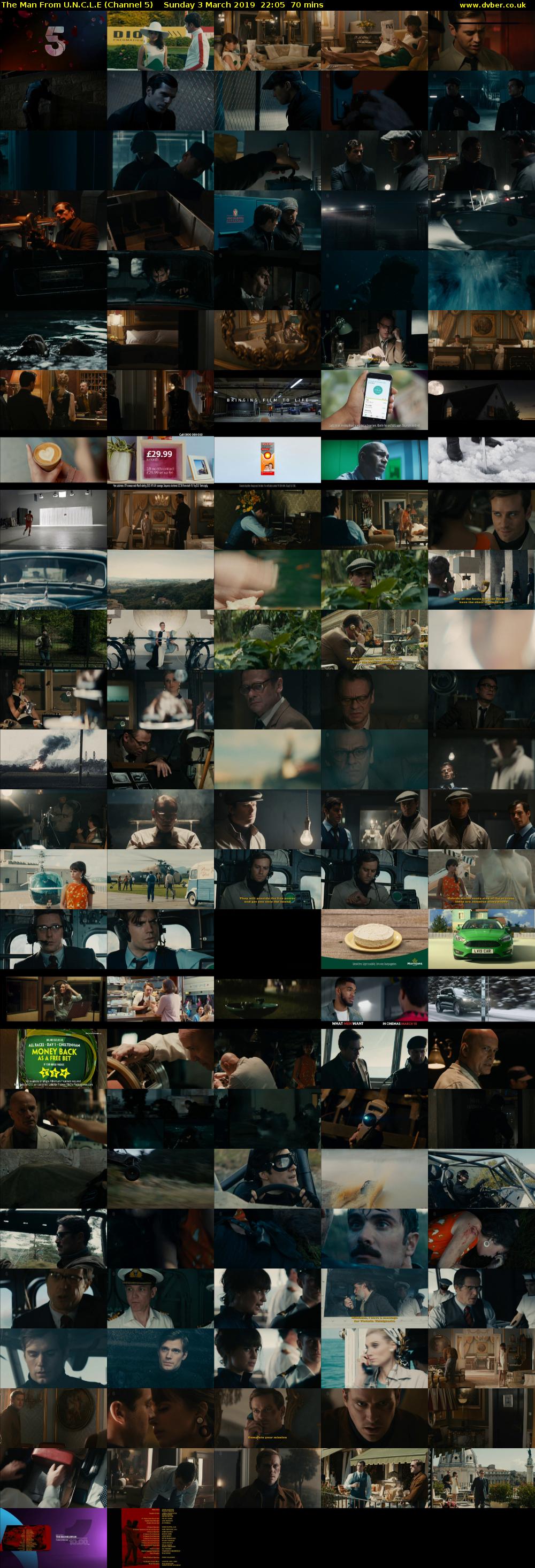 The Man From U.N.C.L.E (Channel 5) Sunday 3 March 2019 22:05 - 23:15