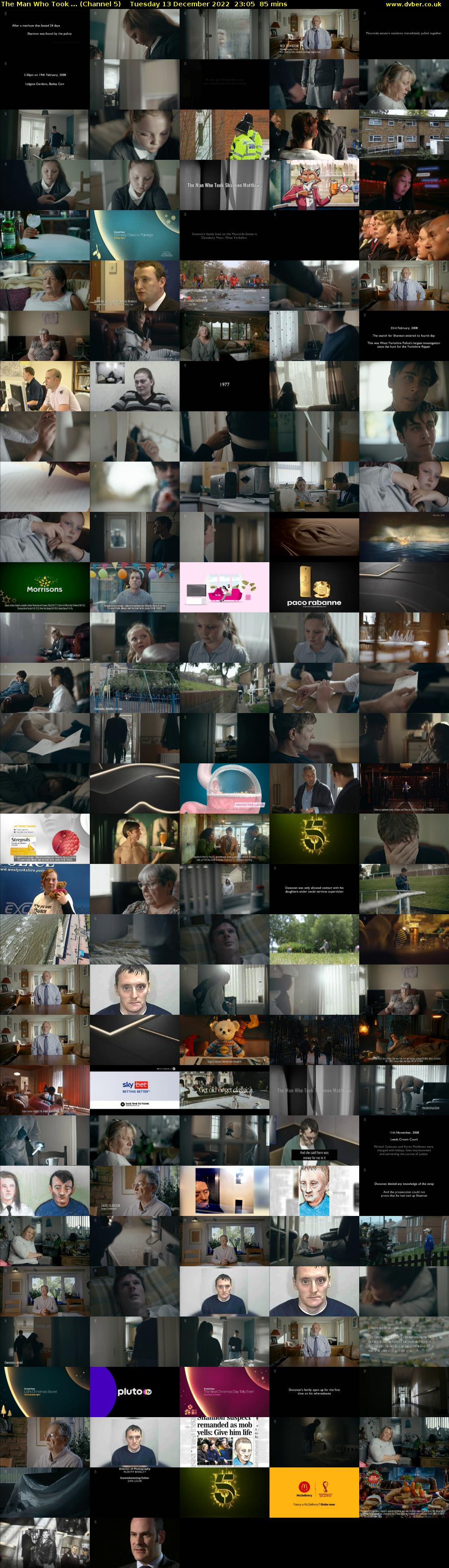 The Man Who Took ... (Channel 5) Tuesday 13 December 2022 23:05 - 00:30